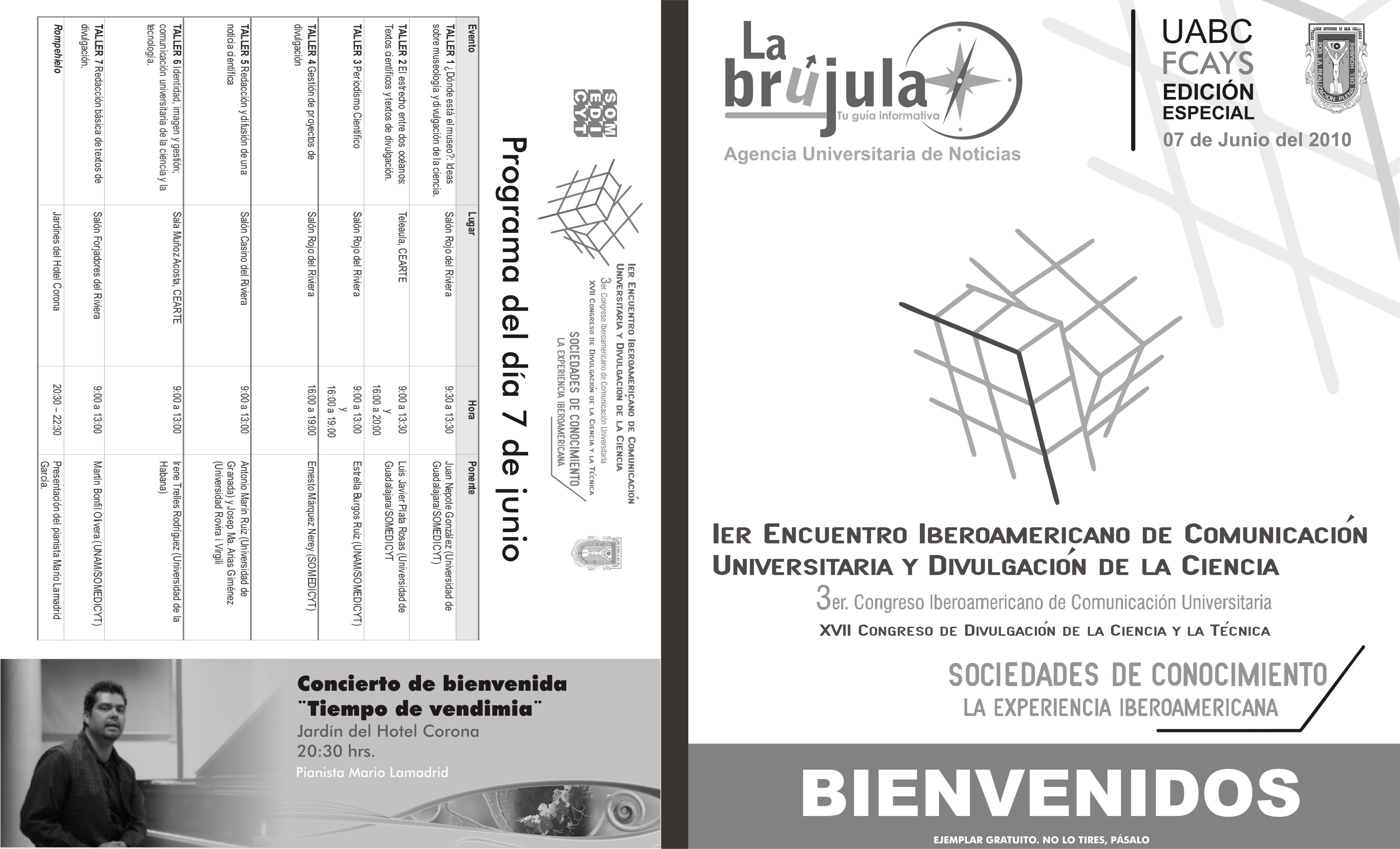 Día 1- Lunes 7 de junio del 2010